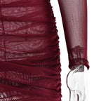 Bruna Maxi Dress Maroon