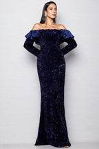 Giavanna Fishtail Sequinned Maxi Dress
