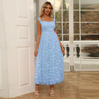 Elegant Tassel off - Shoulder High Waist Dress