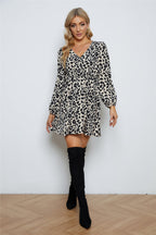 Hally Satin Leopard Print Shirt Dress FINAL