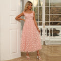 Elegant Tassel off - Shoulder High Waist Dress