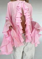 Rosalind Charm - Ruffled Statement Blouse