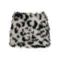 Jasmin Plush Leopard Mini Skirt
