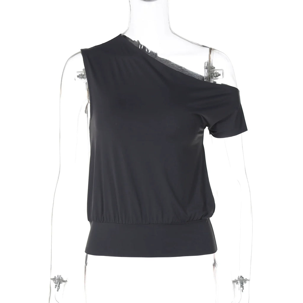 Kathryn One-Shoulder Tee