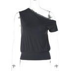 Kathryn One-Shoulder Tee