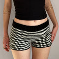 Kensington Striped Woolen Casual Shorts