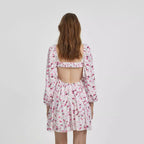 Elegant Elegant Digital Printing High Waist A Dress