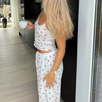 Marisa Strawberry Print Pajama Set