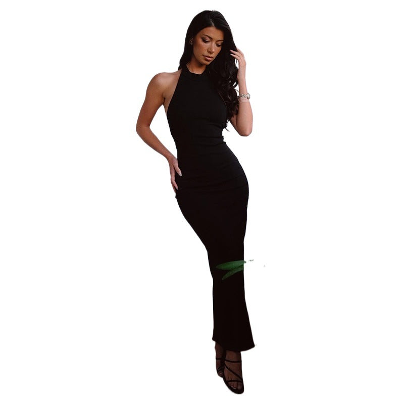 Pamela Boutique Women's Backless Evening Dress with Strap Details Wear Edit