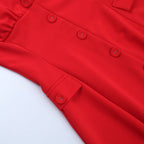 Carnes Midi Dress Red