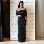 High End Dress off the Shoulder Ladies Party Dinner Dress Bandage Dress