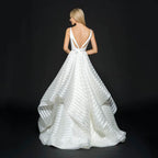 Backless Lace Mid Waist Small Tail Beautiful Light Luxury White Fresh Simple Wedding Dress Dress