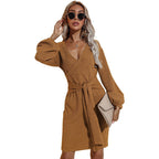 Rebecca Drape Knit Sweater Dress FINAL