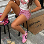 Aluna Plaid Casual Shorts
