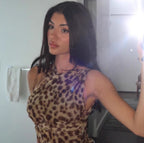 Posey Leopard Print Slant Bodysuit