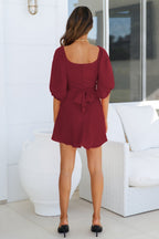 Della Balloon Sleeve Dress Orchid FINAL