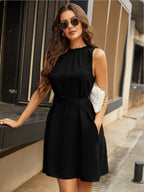 We Find Love Sleeveless Dress Black