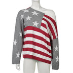 Meryem Off-Shoulder Star Sweater