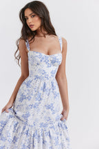 Pora A-line Floral Cake Maxi Dress