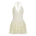 Adaley Lace Tiered Mini Dress