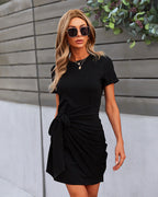 My Honey Tie Dress Black