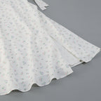 Suspender Ivory Print Dress