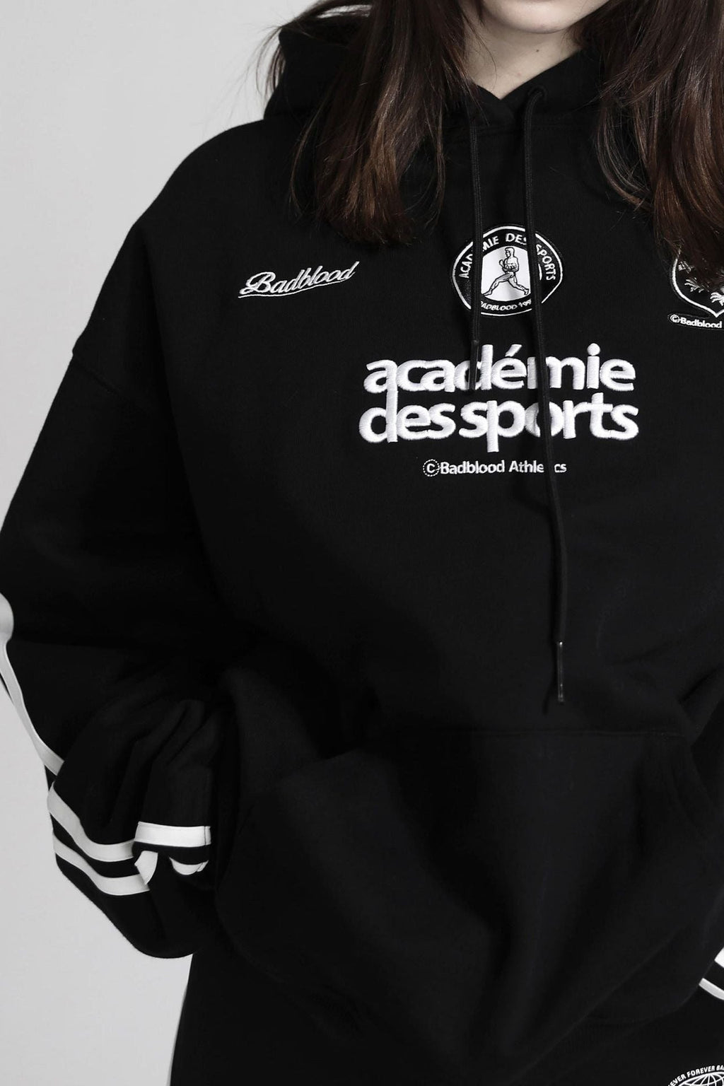 American retro embroidery pure cotton Hoodie