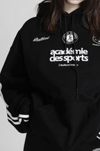 American retro embroidery pure cotton Hoodie