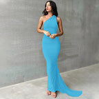 Halterneck Sleeveless Open Back Dress