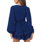 Dance The Night Away Satin Dress Navy FINAL
