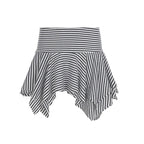 Shelby Knit Striped Pleated Skirt