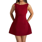 Karla Boutique Women's a Line Dress with Cut and Figure Shaping Design Everyday Luxe Edit