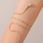 Twisted Wrap Snake Open Bracelet