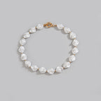 Vintage Baroque Pearl Irregular Statement Necklace