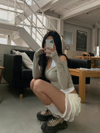 Bailey Ruffle Knit Shorts