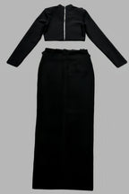 Calia High Neck Top Maxi Dress Two-Piece Set