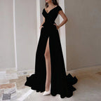 DressBetty - Temperament Ruffle Evening Dress