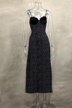 Inkwave Midi Dress Black