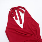 Ritter Slit Dress Red