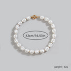 Vintage Baroque Pearl Irregular Statement Necklace