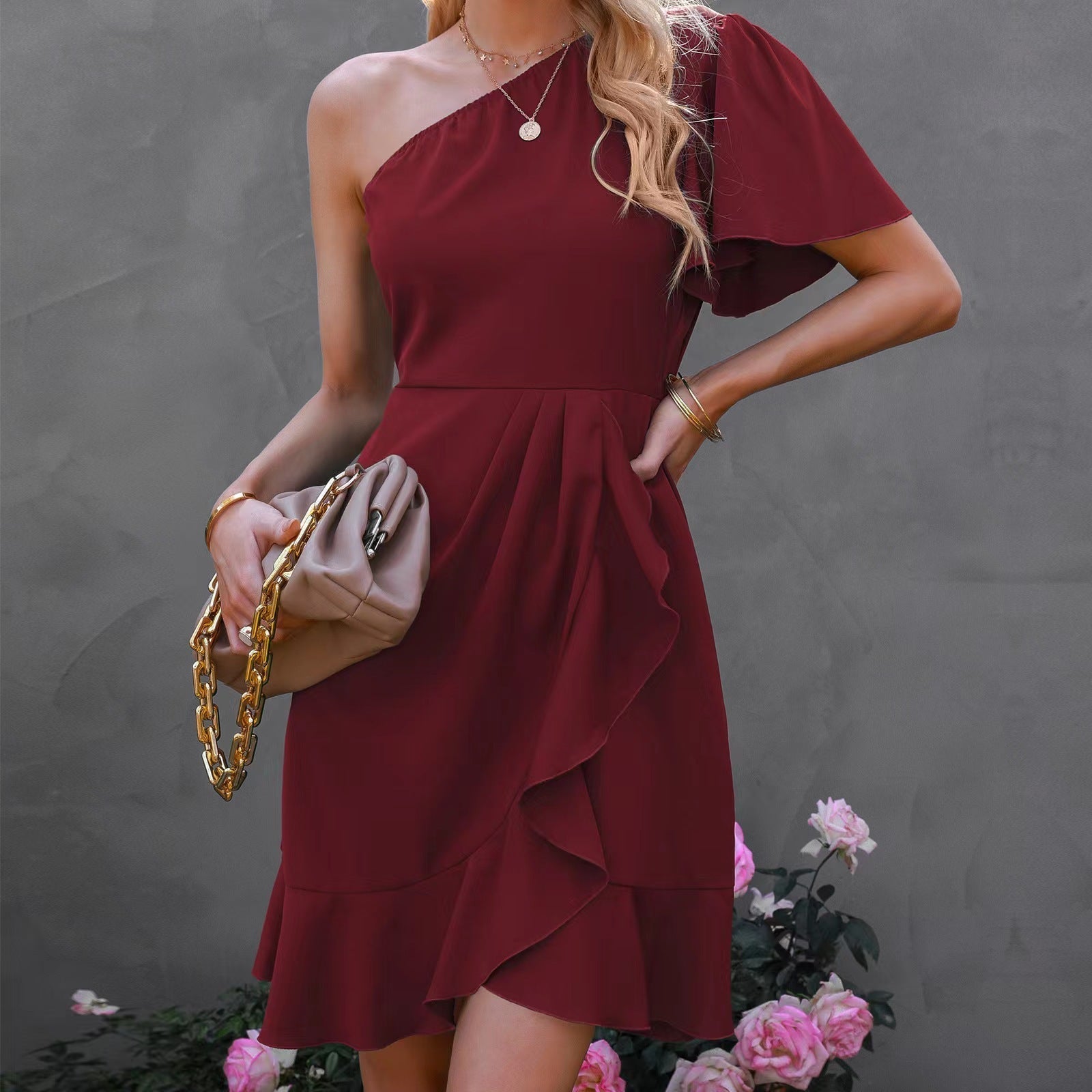 Carina Boutique Chic Off Shoulder Cocktail Dress Evening Wear Edit