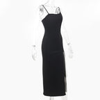 Sorano Slit Dress Black