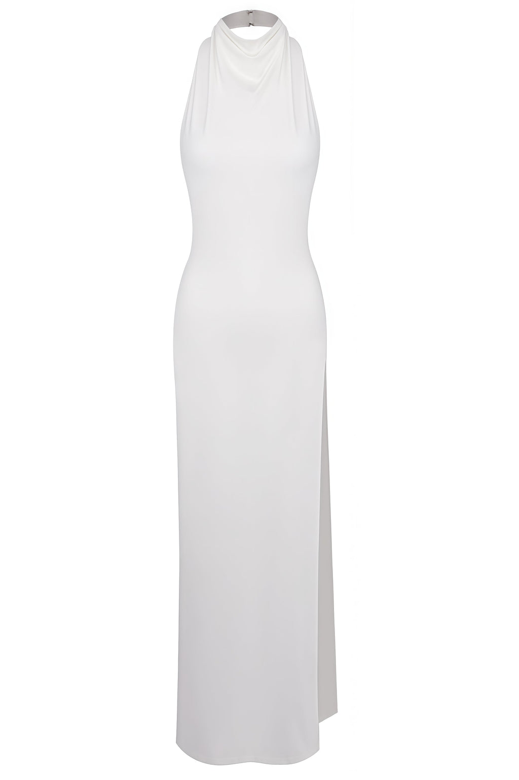 Eren Hollowed High Slit Studded Maxi Dress