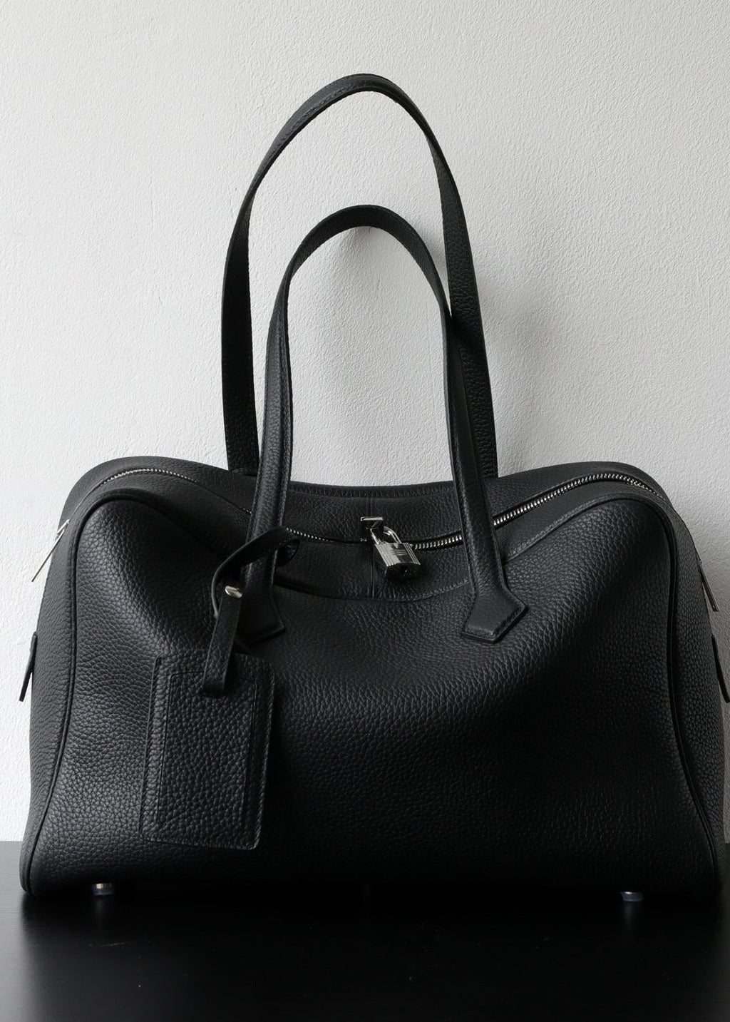 Amara - Pebbled Leather Travel Tote Bag