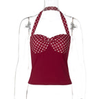 Aylin Polka Dot Halter Top