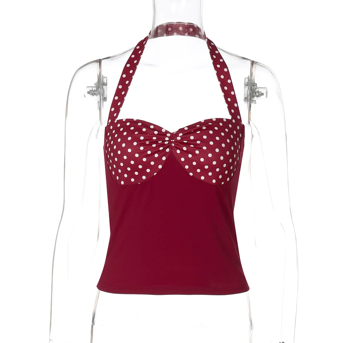 Aylin Polka Dot Halter Top