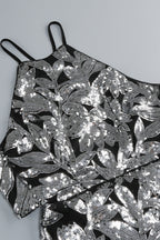 Inarl Embroidered Sequin Strappy Maxi Dress