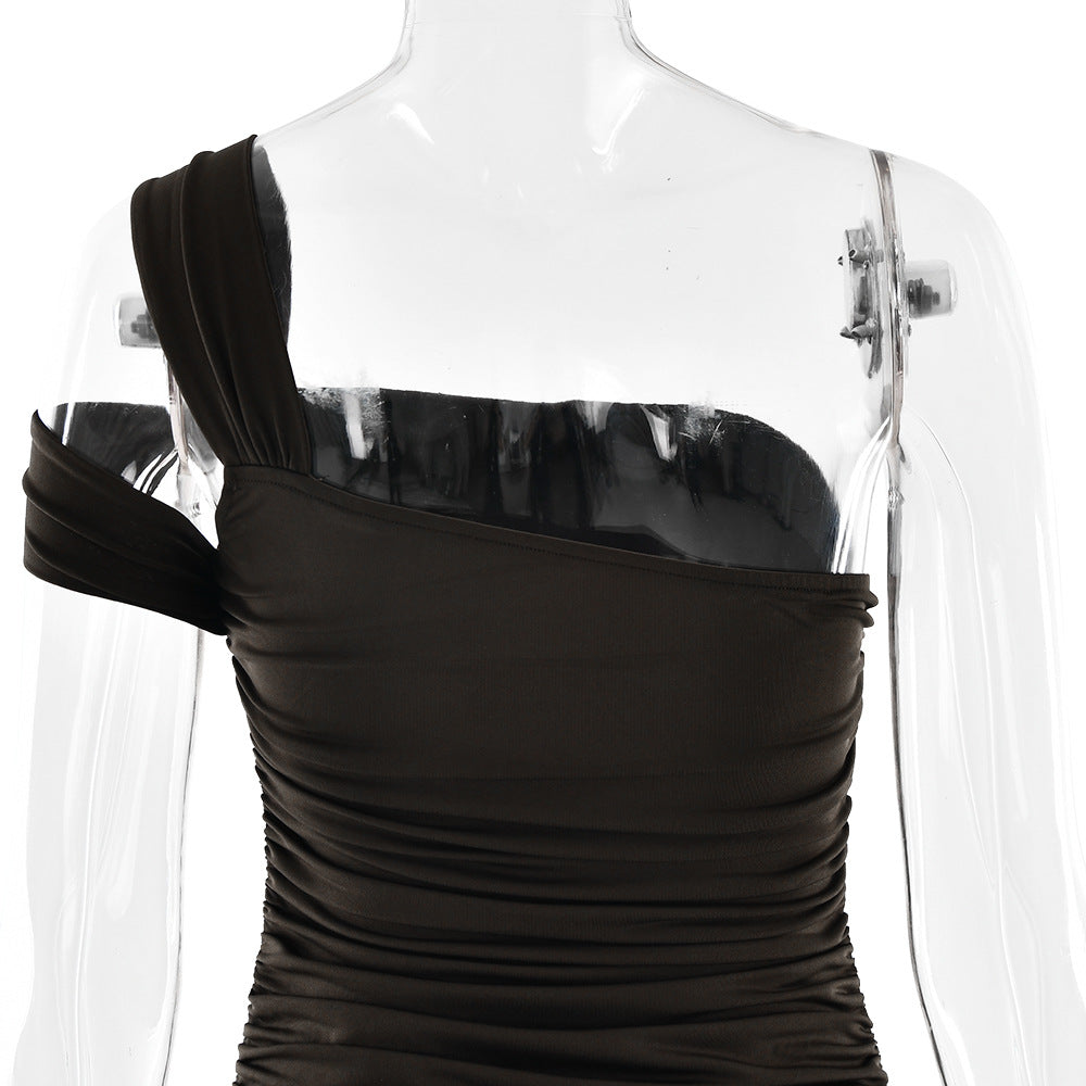 Elara Maxi Dress Brown