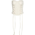 Asymmetrical Lace-Up Tube Top