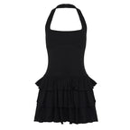 Aziya Halter Pleated Mini Dress